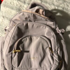 Isaac Mizrahi Light Purple Backpack with Gold Details